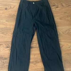 High rise black pants